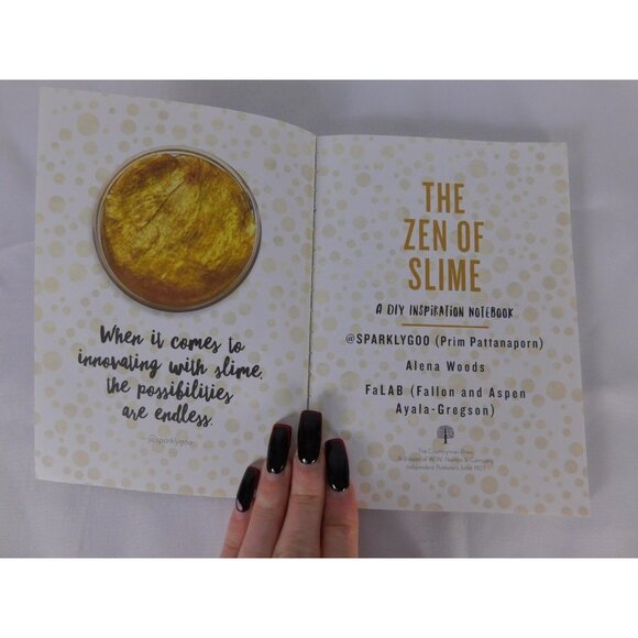 The Zen Of Slime DIY Inspiration Notebook Alena Woods SparklyGoo Softcover Art - Picture 5 of 5
